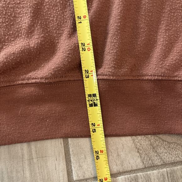 Alo Yoga Womens Sz Small Orange Oversized Crewneck Sweatshirt Fleece - Picture 7 of 7